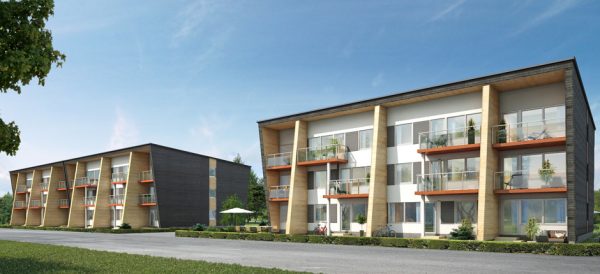3D Visualisering Flerfamiljshus