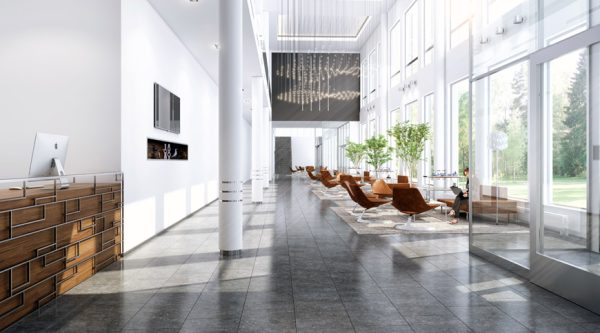 Lobby 3d visualisering