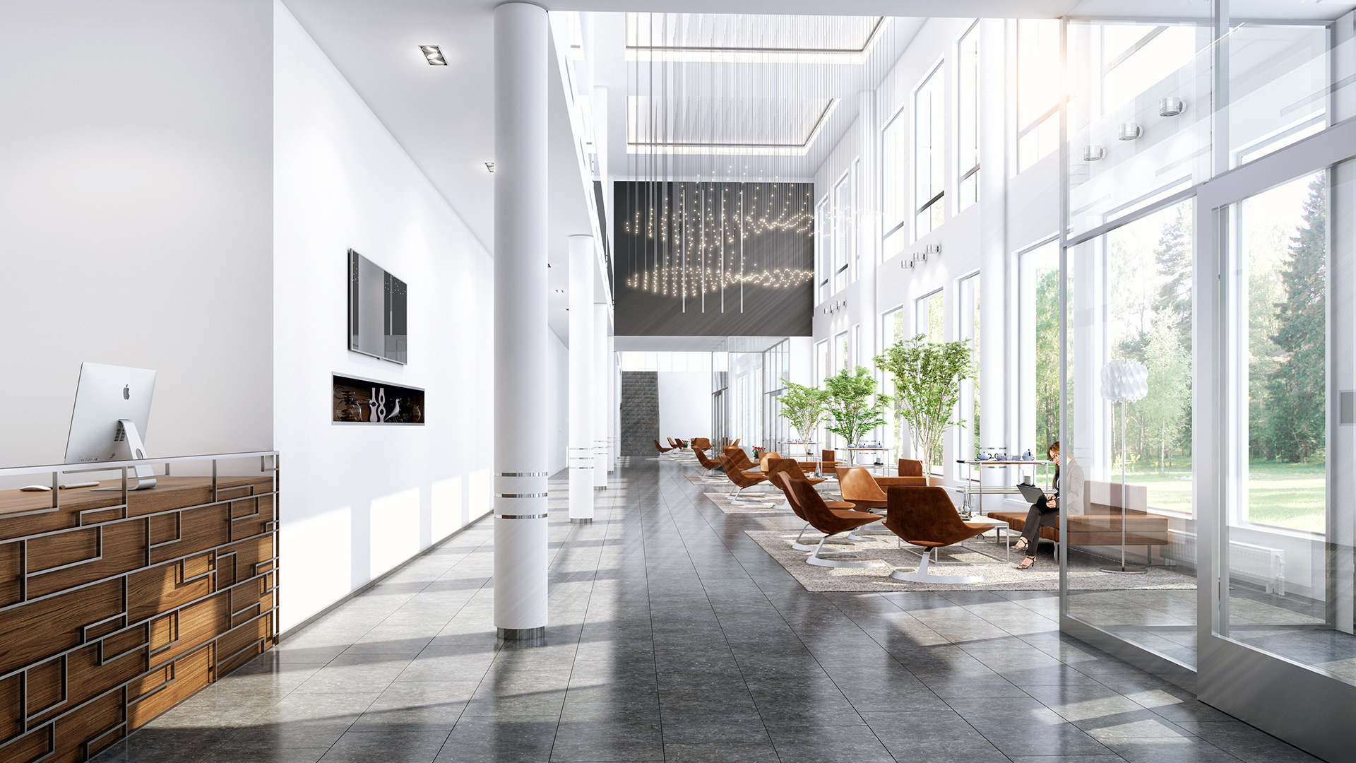 3d visualisering lobby