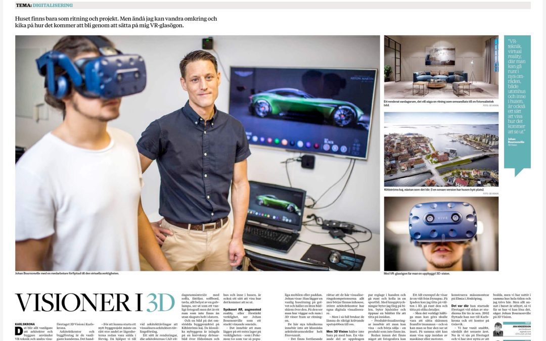 Visioner i 3D – Artikel i tidningen Affärsliv Blekinge